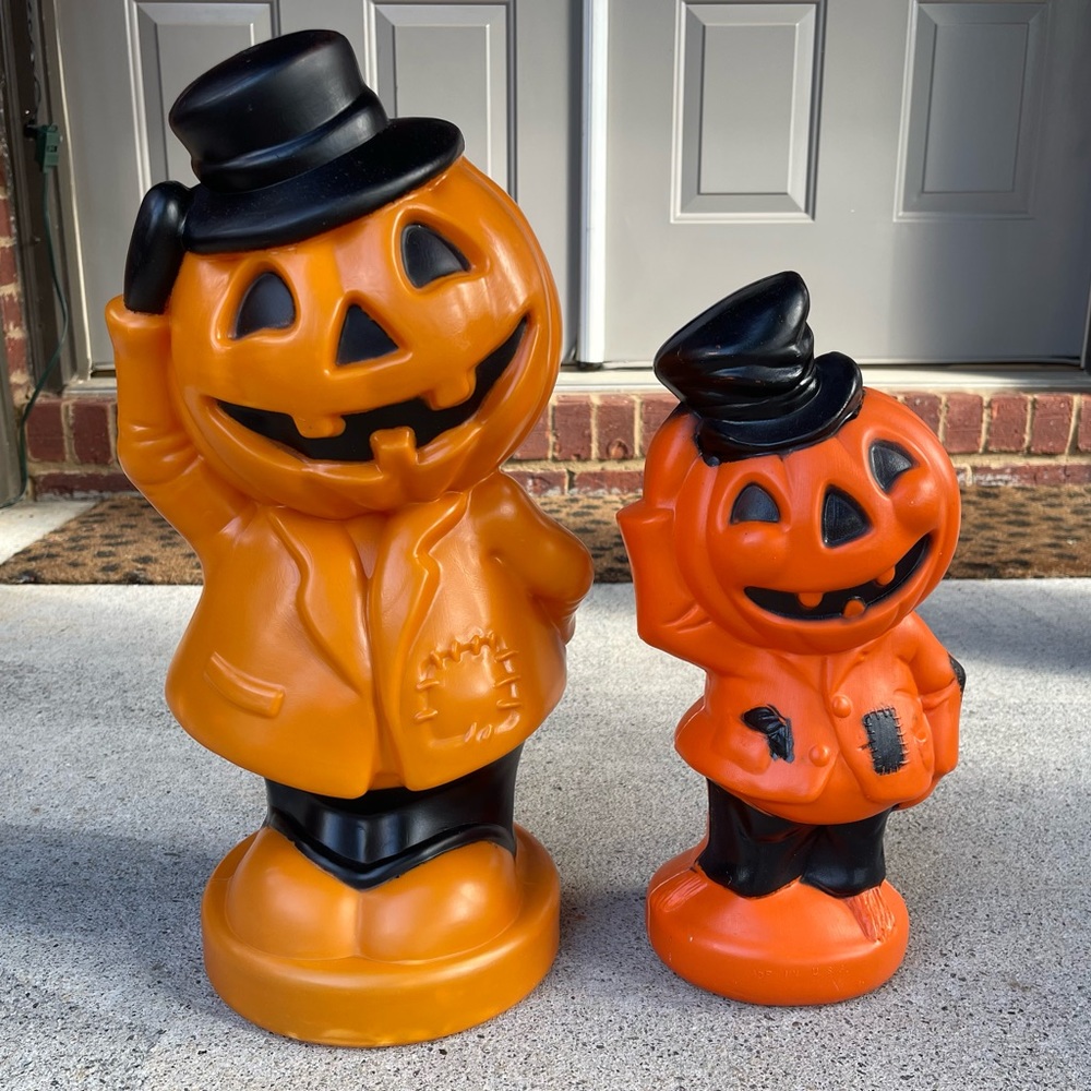 Pumpkin Scarecrow Light-up Blow Mold